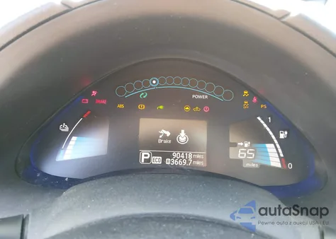 2017 Nissan Leaf S z USA, uszkodzony, nr VIN 1N4BZ0CP6HC307132